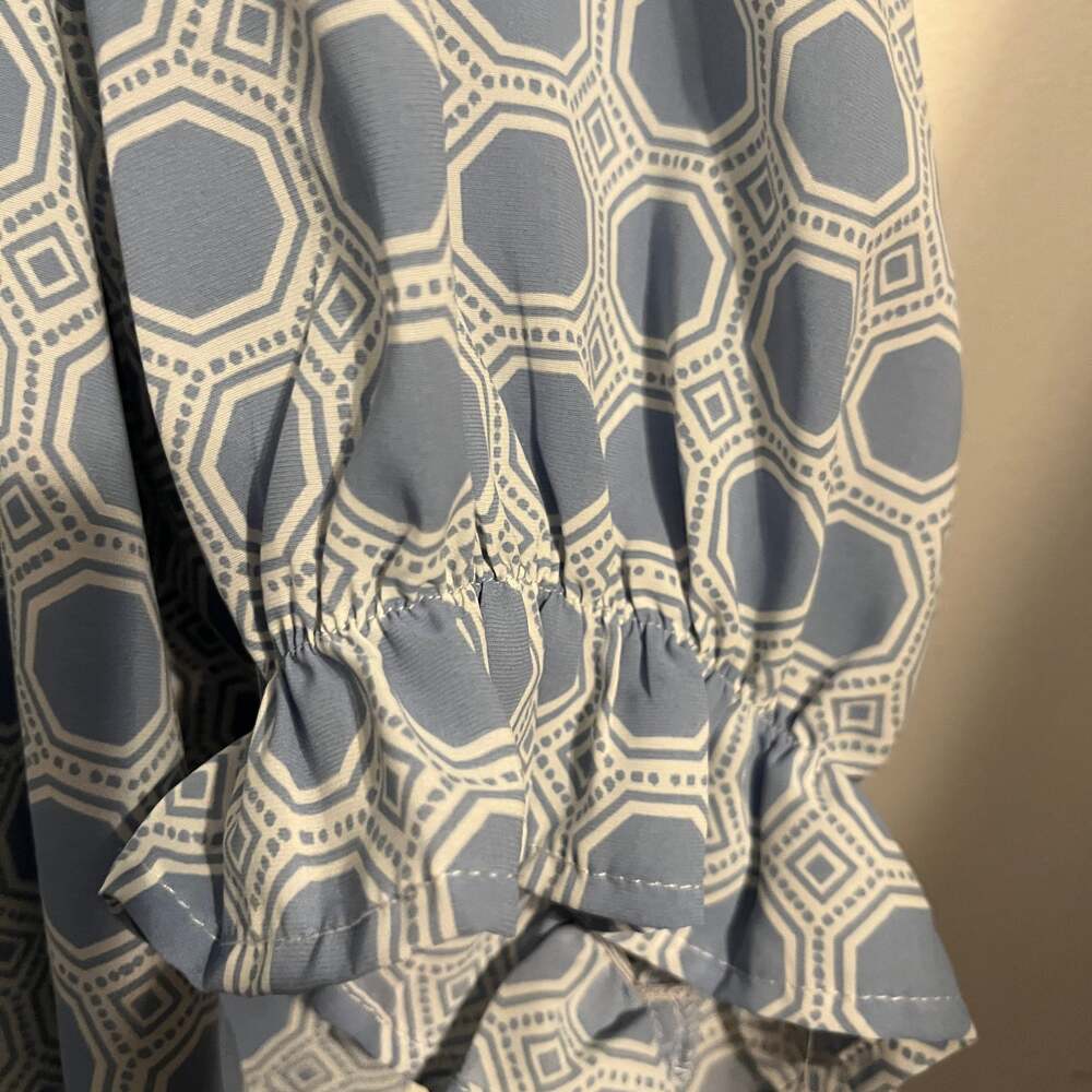 Ruby Rd. Women's Tile Patchwork Silky Pleated Top… - image 5